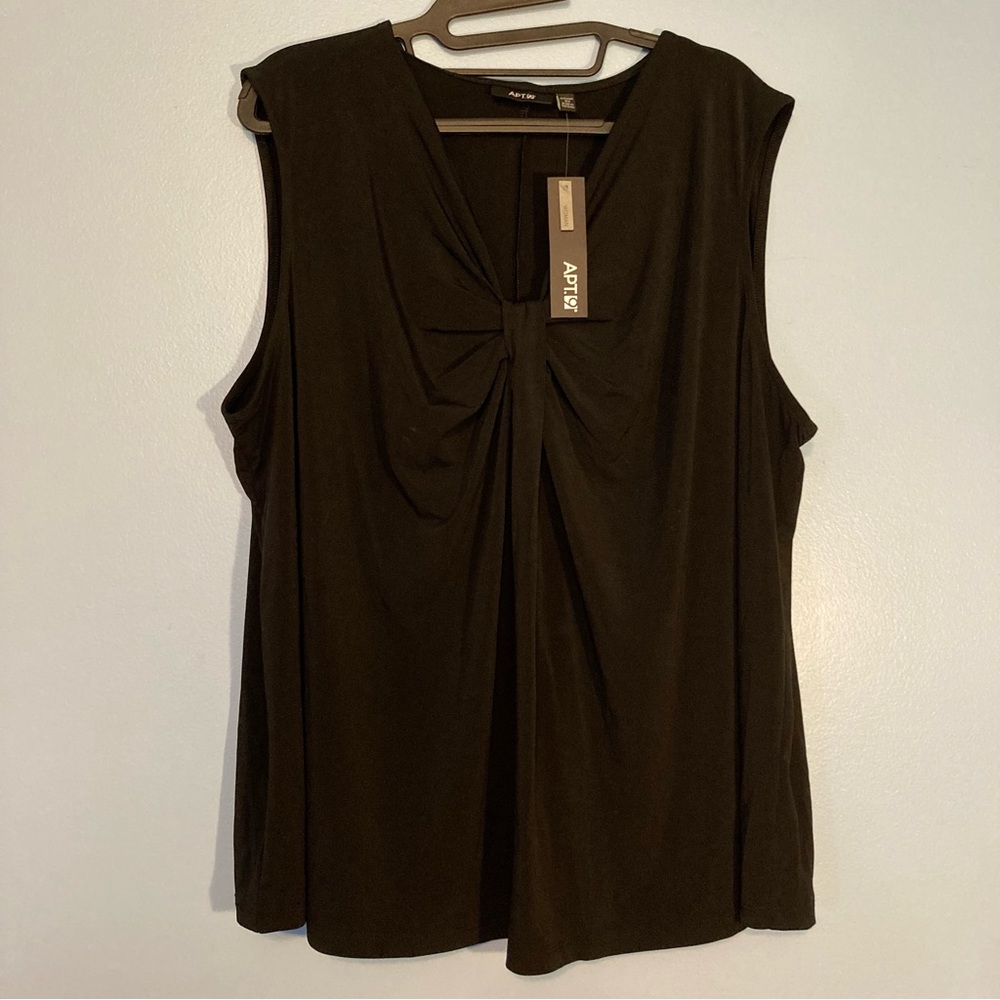 APT. 9 Black Knot Front Tank Size 2X